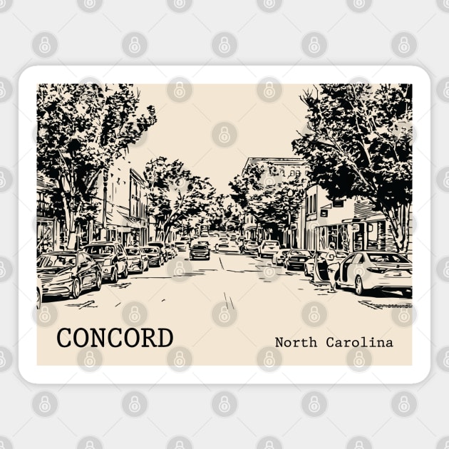 Concord North Carolina Magnet by Lakeric